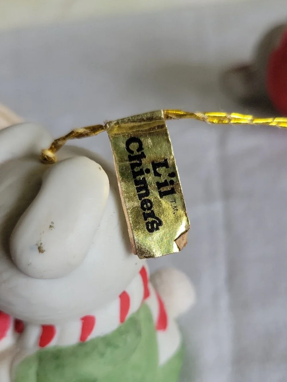 Vintage Holiday Decor Bundle Christmas Ribbon Ornaments Little Chimers Porcelain